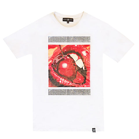 Cherry Bomb White tee