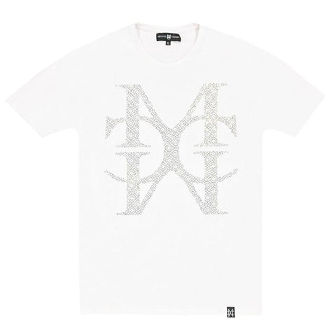 MC Jumbo Crystal Logo White tee