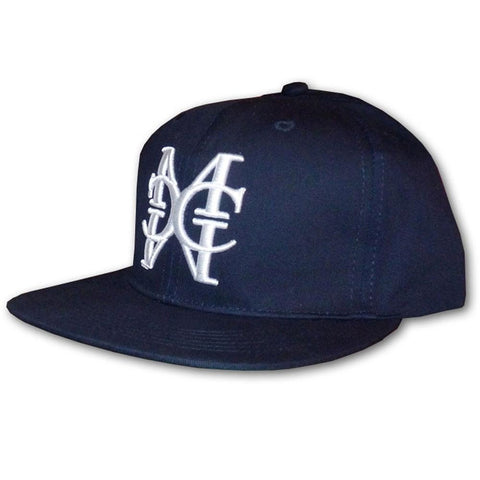 Navy/Silver snapback Hat