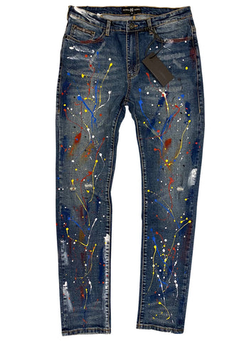 Paint Splatter Jean