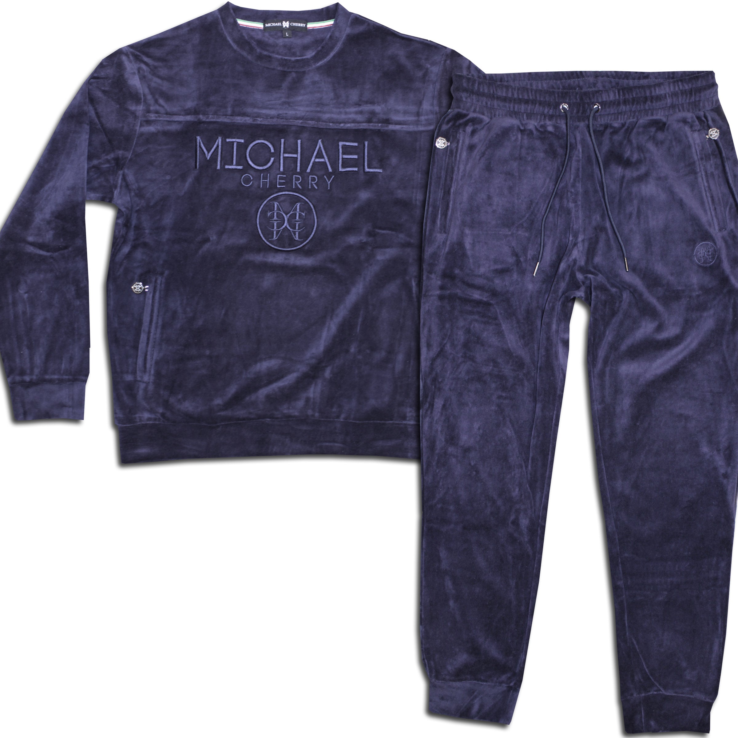 Velour Plush suit Navy