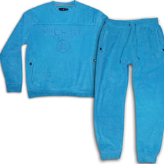 Velour Plush suit Turquoise