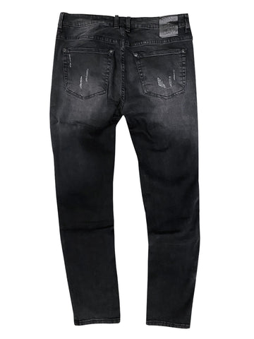 Stealth Black washed jean